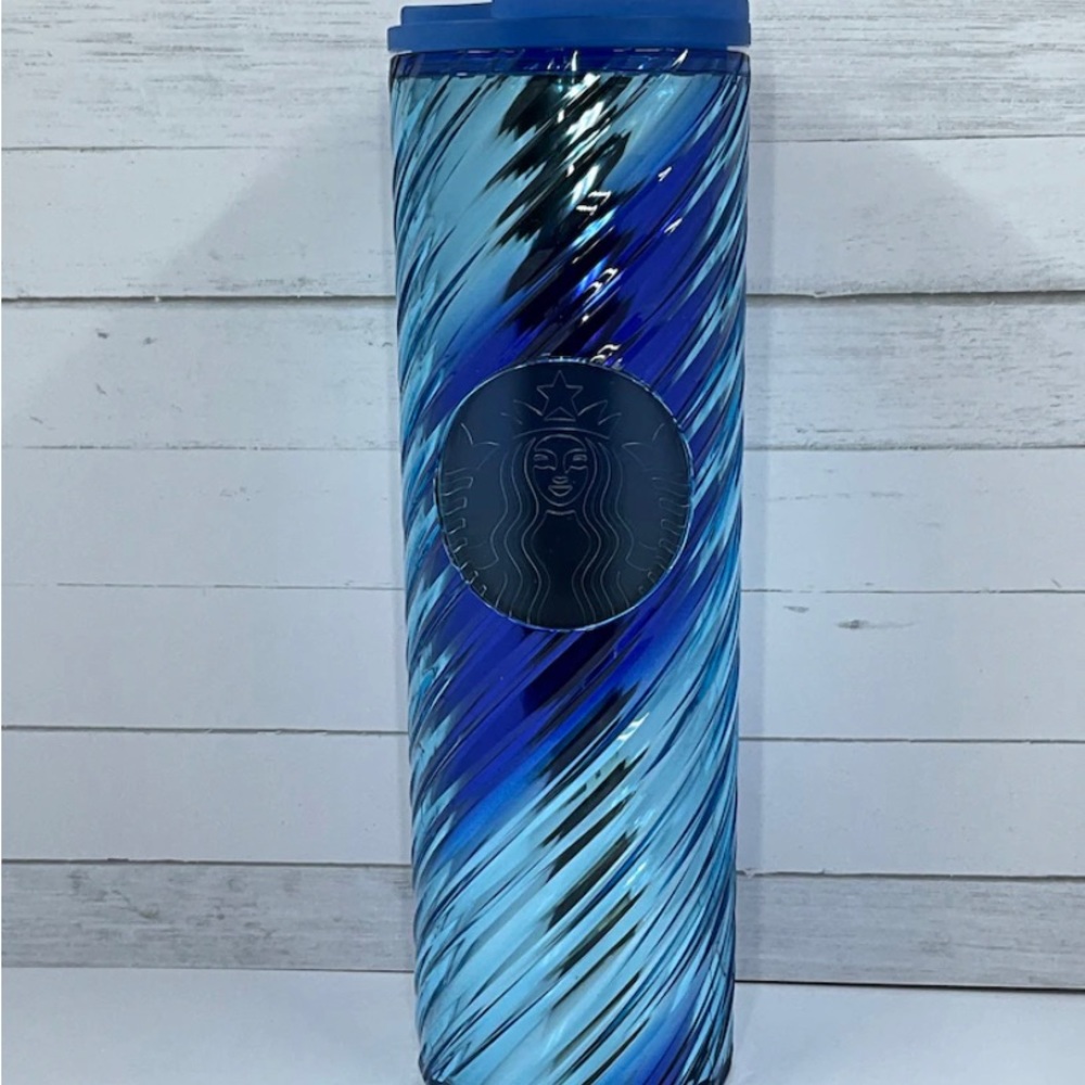 Starbucks ribbon tumbler 2023 collection Icicle blue